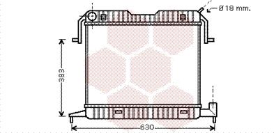 Van Wezel 37002105 - Радіатор, охолодження двигуна autozip.com.ua