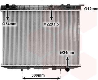 Van Wezel 37002337 - Радіатор, охолодження двигуна autozip.com.ua