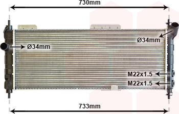 Van Wezel 37002203 - Радіатор, охолодження двигуна autozip.com.ua