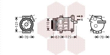 Van Wezel 3700K558 - Компресор, кондиціонер autozip.com.ua