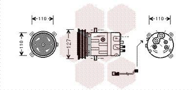 Van Wezel 3700K290 - Компресор, кондиціонер autozip.com.ua