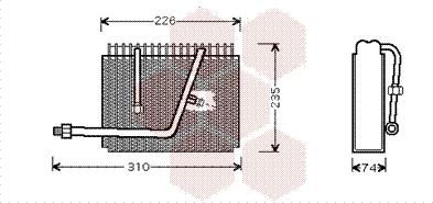 Van Wezel 3700V320 - Випарник, кондиціонер autozip.com.ua