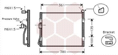 Van Wezel 25005089 - Конденсатор, кондиціонер autozip.com.ua