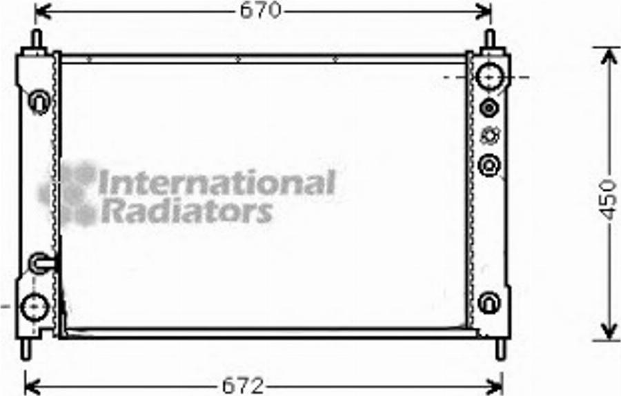 Van Wezel 25002037 - Радіатор, охолодження двигуна autozip.com.ua