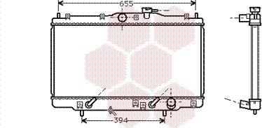 Van Wezel 25002071 - Радіатор, охолодження двигуна autozip.com.ua