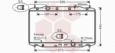 Van Wezel 25002190 - Радіатор, охолодження двигуна autozip.com.ua