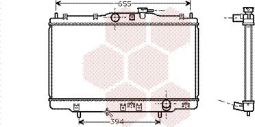 Van Wezel 25002176 - Радіатор, охолодження двигуна autozip.com.ua