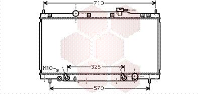 Van Wezel 25002212 - Радіатор, охолодження двигуна autozip.com.ua