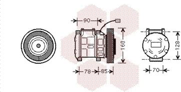 Van Wezel 2500K019 - Компресор, кондиціонер autozip.com.ua