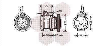 Van Wezel 2500K181 - Компресор, кондиціонер autozip.com.ua