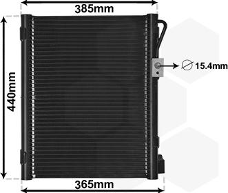 Van Wezel 20015701 - Конденсатор, кондиціонер autozip.com.ua