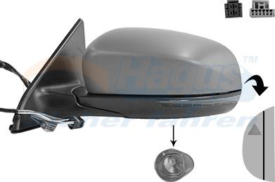 Van Wezel 2128827 - Зовнішнє дзеркало autozip.com.ua