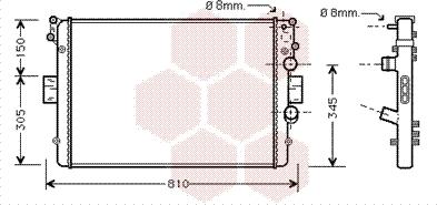 Van Wezel 28002042 - Радіатор, охолодження двигуна autozip.com.ua