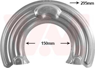 Van Wezel 2815372 - Відбивач, диск гальмівного механізму autozip.com.ua