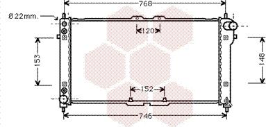 Van Wezel 27002074 - Радіатор, охолодження двигуна autozip.com.ua