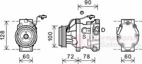 Van Wezel 2700K253 - Компресор, кондиціонер autozip.com.ua