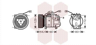 Van Wezel 2700K233 - Компресор, кондиціонер autozip.com.ua