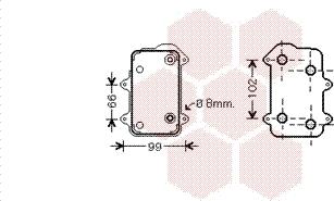 Van Wezel 74003051 - Масляний радіатор, рухове масло autozip.com.ua