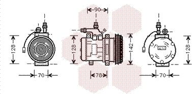 Van Wezel 7400K029 - Компресор, кондиціонер autozip.com.ua