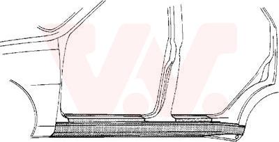 Van Wezel 7615103 - Підніжка, накладка порога autozip.com.ua