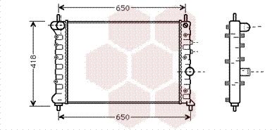 Van Wezel 73002078 - Радіатор, охолодження двигуна autozip.com.ua