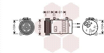 Van Wezel 7300K005 - Компресор, кондиціонер autozip.com.ua