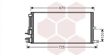 Van Wezel 77005043 - Конденсатор, кондиціонер autozip.com.ua