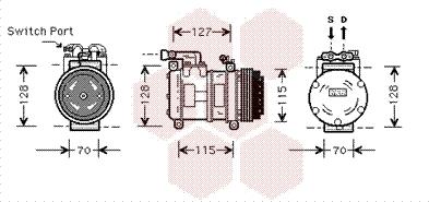 Van Wezel 7700K031 - Компресор, кондиціонер autozip.com.ua