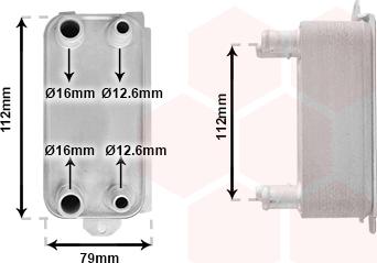 Van Wezel 77013700 - Масляний радіатор, автоматична коробка передач autozip.com.ua