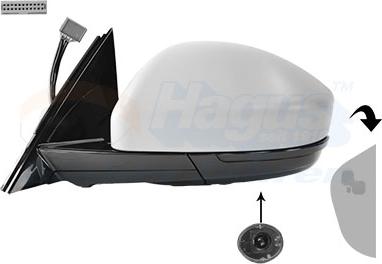 Van Wezel 7719825 - Зовнішнє дзеркало autozip.com.ua