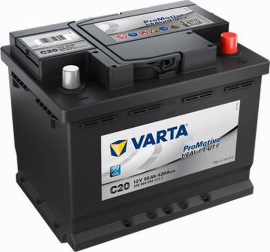 Varta 555 064 042 - Стартерна акумуляторна батарея, АКБ autozip.com.ua