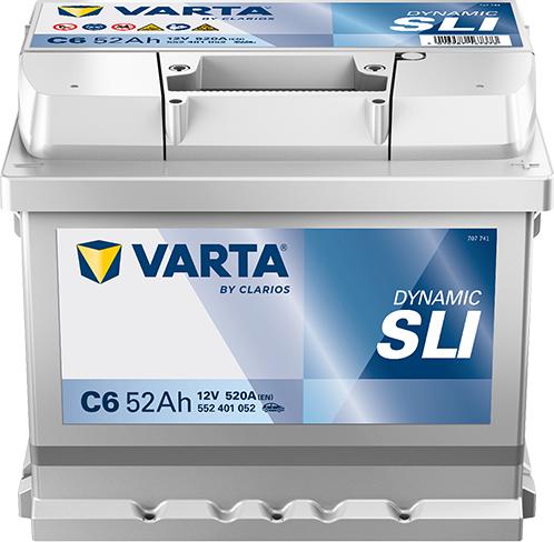 Varta 552401052K262 - Стартерна акумуляторна батарея, АКБ autozip.com.ua