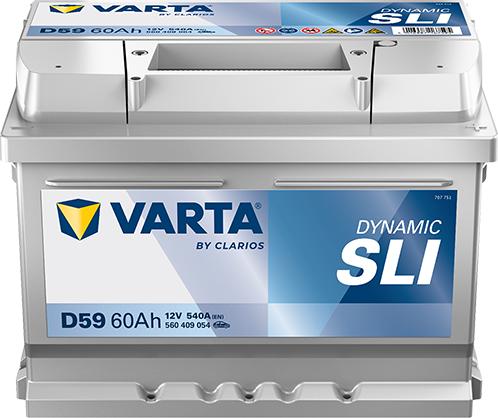 Varta 560409054K262 - Стартерна акумуляторна батарея, АКБ autozip.com.ua