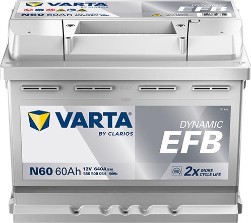 Varta 560500064K262 - Стартерна акумуляторна батарея, АКБ autozip.com.ua