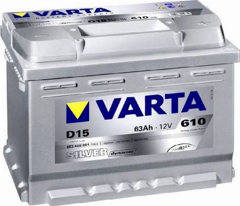 Varta 563400061 - Аккумулятор   63Ah-12v VARTA SDD15 242x175x190.R.EN610 autozip.com.ua