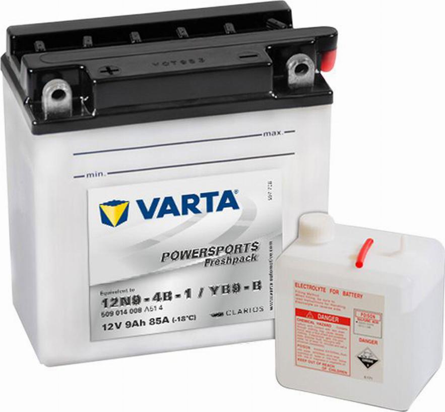 Varta 509014008 - Стартерна акумуляторна батарея, АКБ autozip.com.ua