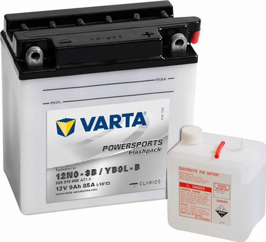 Varta 509 015 008 - Стартерна акумуляторна батарея, АКБ autozip.com.ua