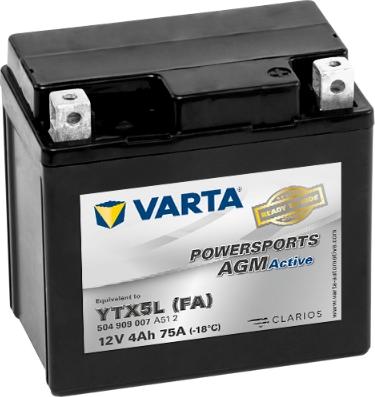 Varta 504909007A512 - Стартерна акумуляторна батарея, АКБ autozip.com.ua