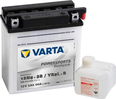 Varta 505012003A514 - Стартерна акумуляторна батарея, АКБ autozip.com.ua