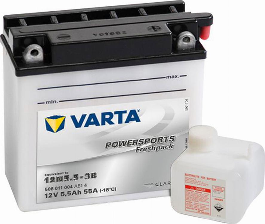 Varta 506011004 - Стартерна акумуляторна батарея, АКБ autozip.com.ua