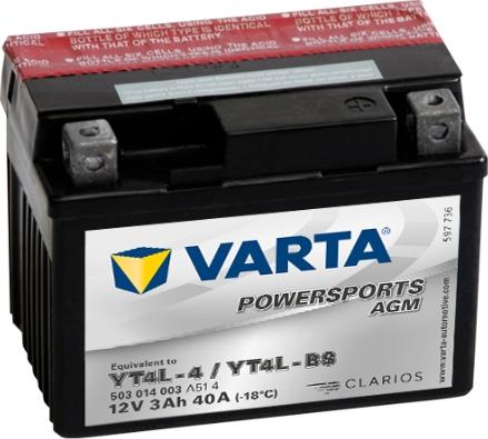 Varta 503014003A514 - Стартерна акумуляторна батарея, АКБ autozip.com.ua