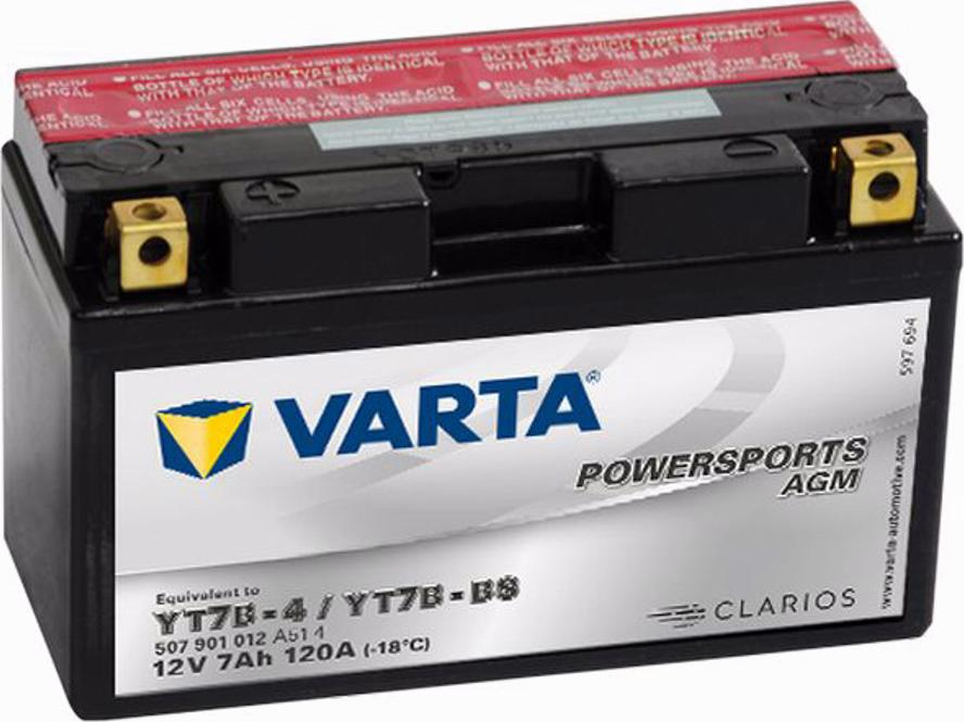 Varta 507901012 - Стартерна акумуляторна батарея, АКБ autozip.com.ua