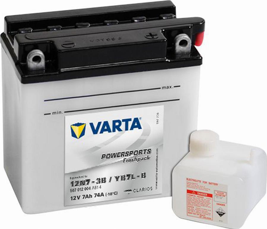 Varta 507 012 004 - Стартерна акумуляторна батарея, АКБ autozip.com.ua