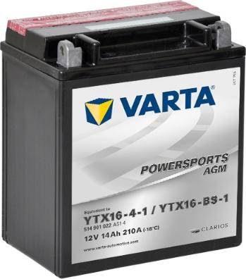 Varta 514901022A514 - Стартерна акумуляторна батарея, АКБ autozip.com.ua