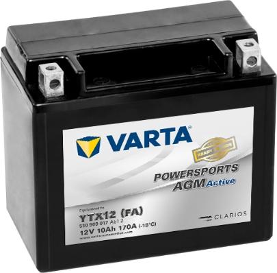 Varta 510909017A512 - Стартерна акумуляторна батарея, АКБ autozip.com.ua