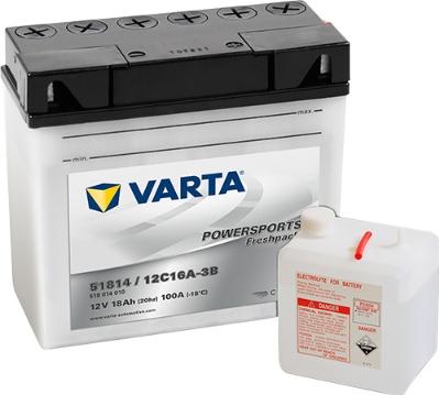 Varta 518014010I314 - Стартерна акумуляторна батарея, АКБ autozip.com.ua