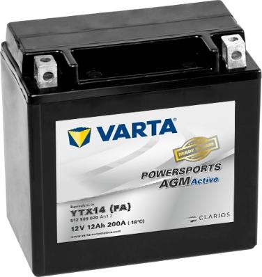 Varta 512909020A512 - Стартерна акумуляторна батарея, АКБ autozip.com.ua