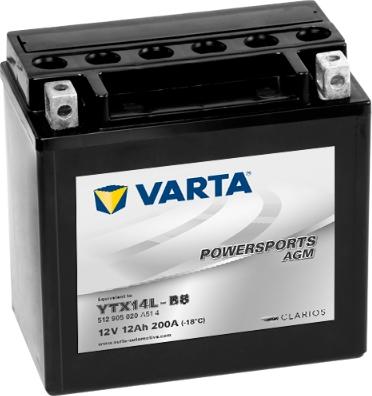 Varta 512905020A514 - Стартерна акумуляторна батарея, АКБ autozip.com.ua