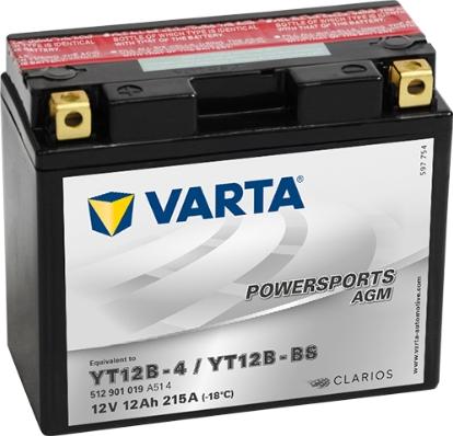 Varta 512901019A514 - Стартерна акумуляторна батарея, АКБ autozip.com.ua