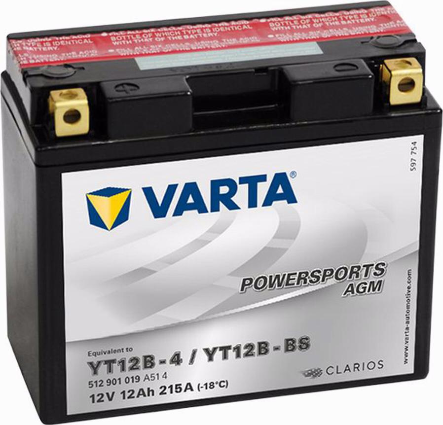 Varta 512901019 - Стартерна акумуляторна батарея, АКБ autozip.com.ua